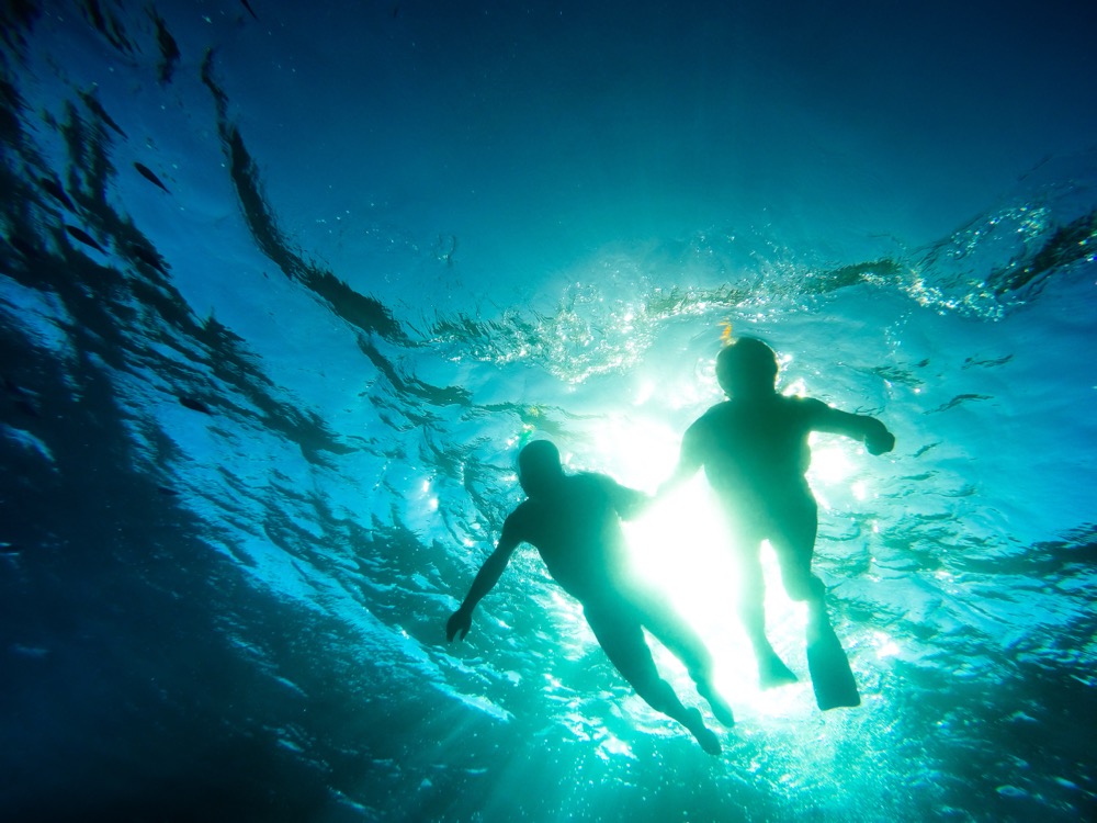 Swimming scenes